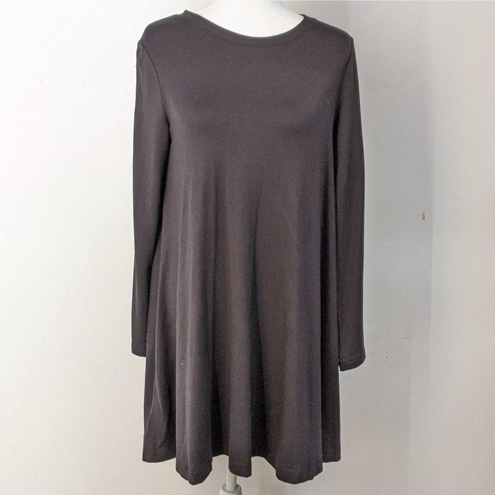 Lou & Grey Black Sweatshirt Dress